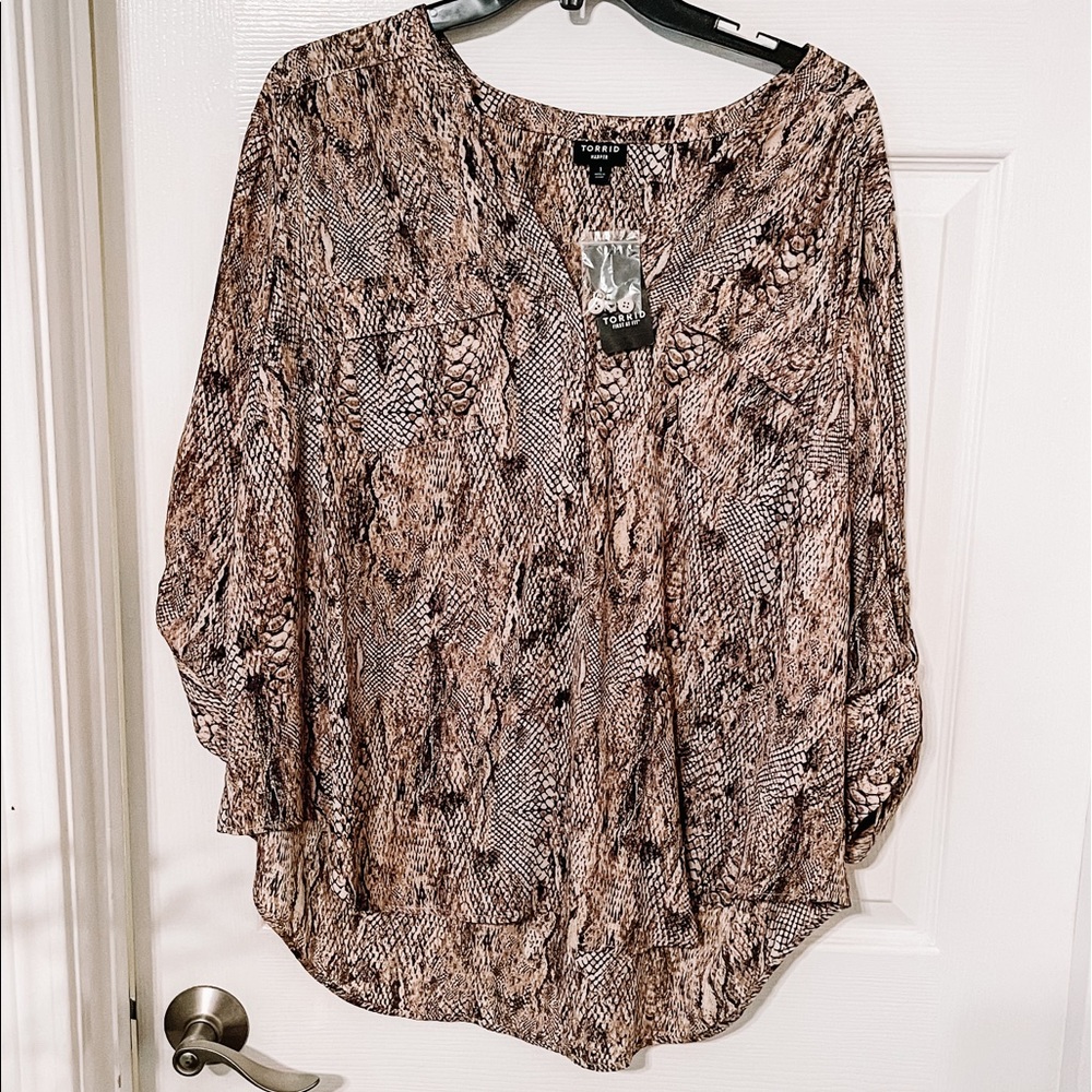Torrid Snakeskin Blouse